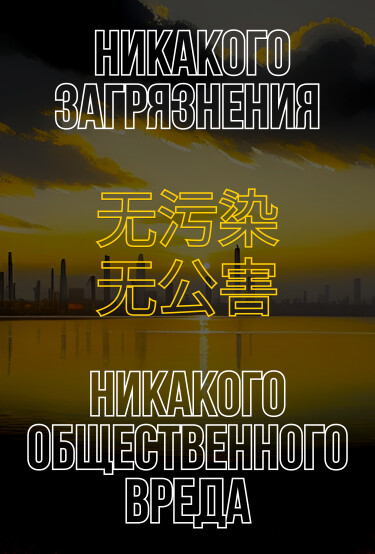 Никакого загрязнения, никакого общественного вреда