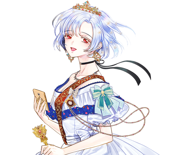 Персонаж из Айрис - леди со смартфоном